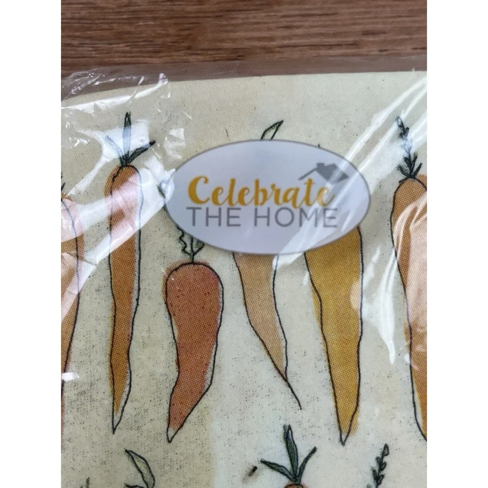 Celebrate The Home Carrot Easter Spring Lunch‎ Napkins Package of 40 NEW